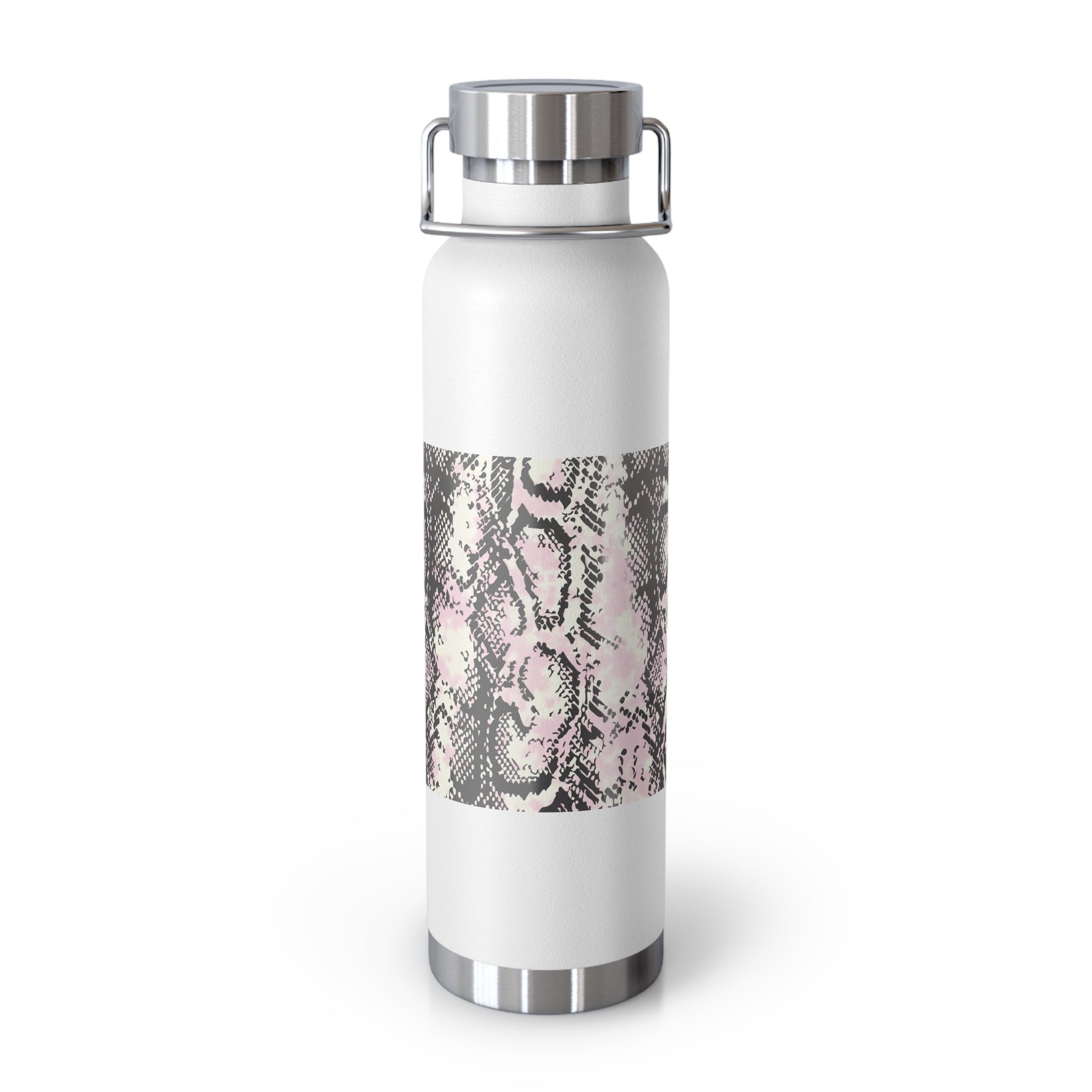 Trendy Snakeskin Insulated Water Bottle - 22oz - Perfect for Travel & Outdoor Adventures